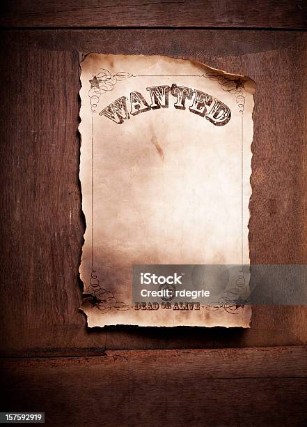 Foto de Queria Vivos Ou Mortos Cartaz Xxl e mais fotos de stock de Wanted - cartaz em inglês - Wanted - cartaz em inglês, Faroeste, Poster