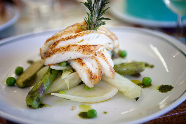 Broiled St. Pierre on a Bed of Vegetables, Cannes, Provence, France