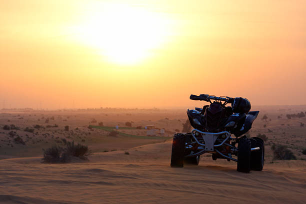 istock Quadbike in the sunset 157593140