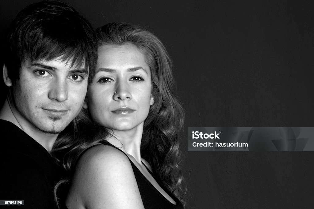 couples posing couples posing black and white image with copyspace Adult Stock Photo