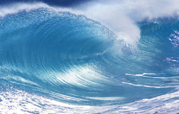 istock Strong and powerful ocean wave surges with impressive force 1575933856