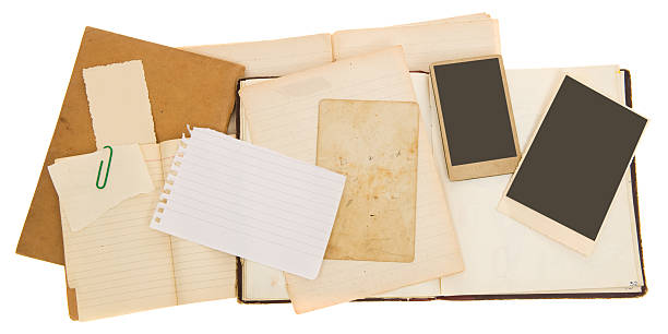 istock Scrapbook Background with Vintage Photos 157593924