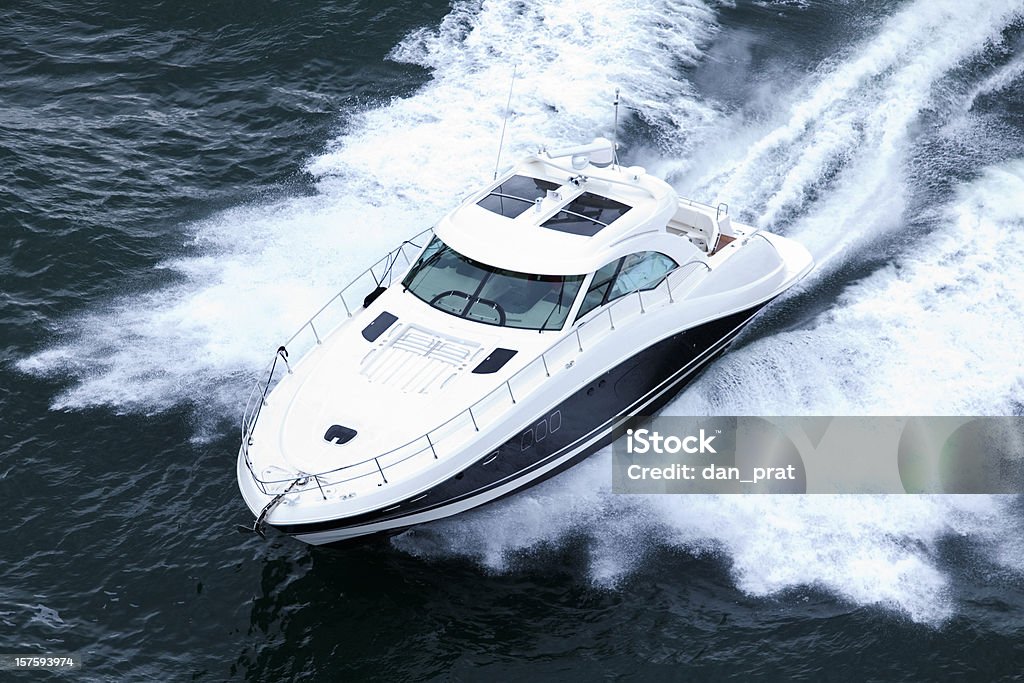 Beschleunigung-Powerboat - Lizenzfrei Schnellboot Stock-Foto