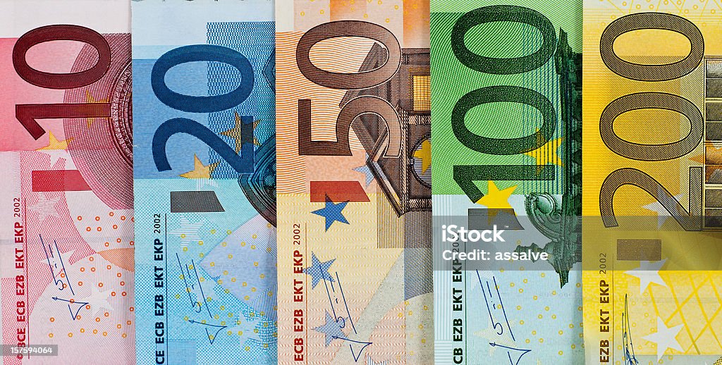 Euro-Banknoten Währung - Lizenzfrei EU-Währung Stock-Foto