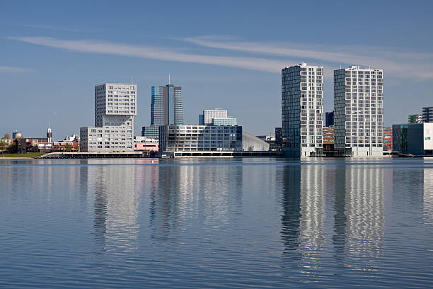 Almere, The Netherlands Skyline  dutch architecture stock pictures, royalty-free photos & images