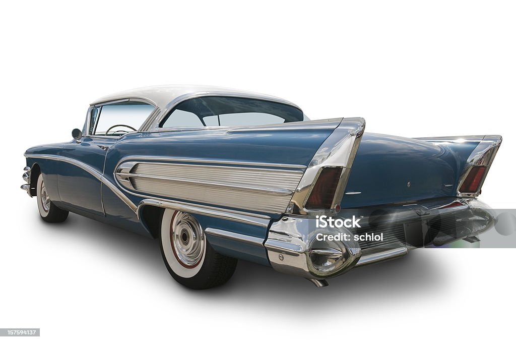 Американский автомобиль в 1950's - Стоковые фото Вид сзади роялти-фри