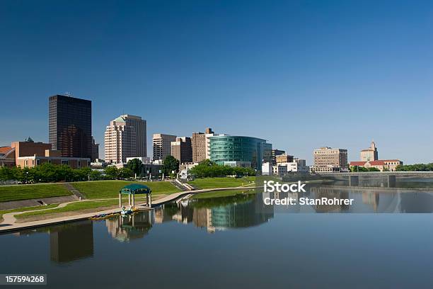 Skyline Di Paesaggio Urbano Di Dayton Ohio Mattina - Fotografie stock e altre immagini di Dayton - Ohio
