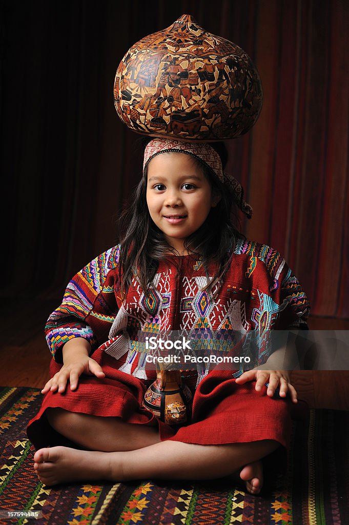 Guatemalteco menina com gord - Foto de stock de Criança royalty-free