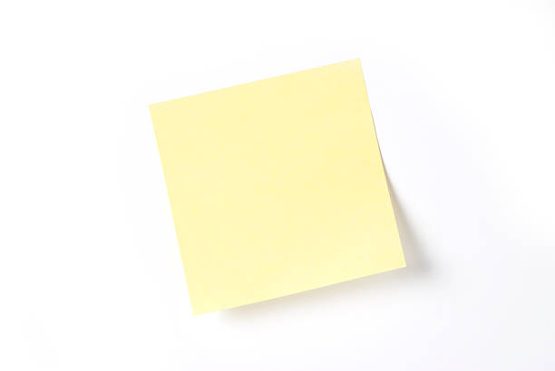 istock Blank Adhesive Reminder Isolated on White with Shadow 157596883