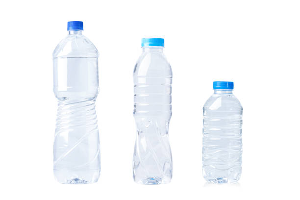 istock Plastic water bottle isolated on white background. 1575982998