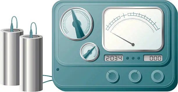 Vector illustration of E-meter