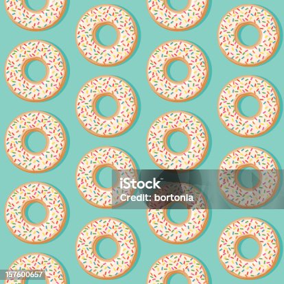 istock Sprinkle Donut Seamless Pattern 157600657