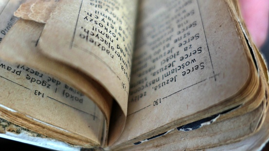 Browsing Old Vintage Prayer-Book