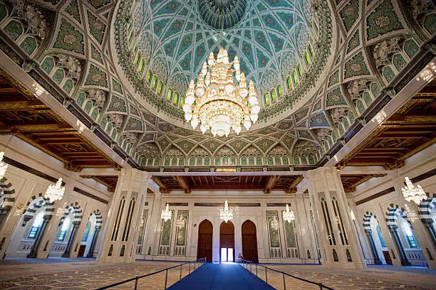 Photo of Interior Sultan Qaboos Grand Mosque Praying Hall