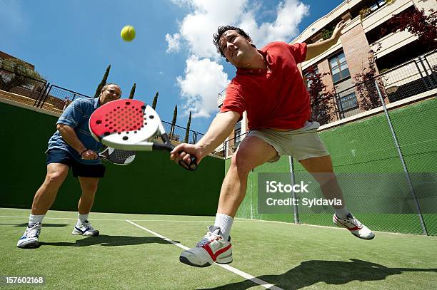 Foto de Paddle e mais fotos de stock de Pádel - Pádel, Tênis - Esporte de Raquete, Adulto maduro