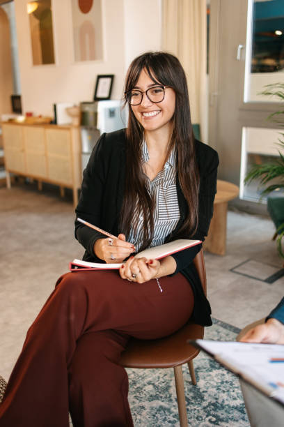 istock Woman from human resources on a meeting 1576022658