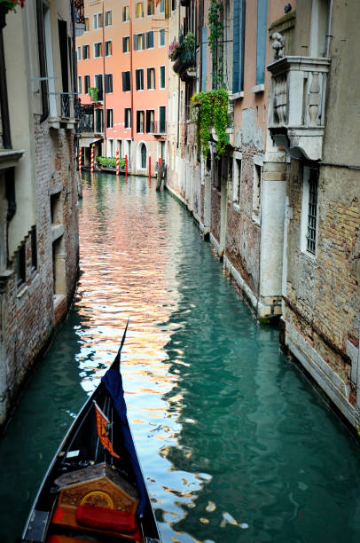 istock Venetian canal and gondola 157602686