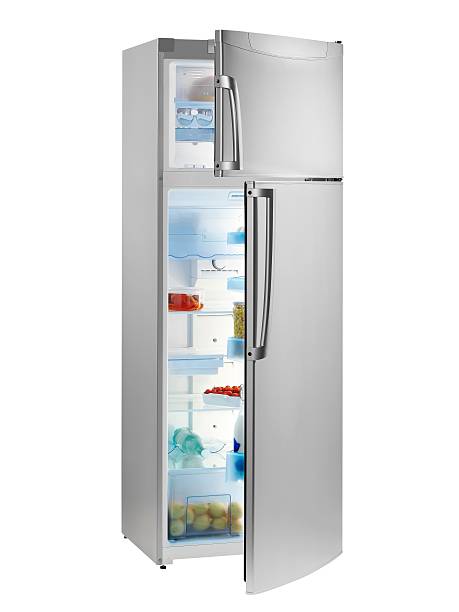 Refrigerator Refrigerator (isolated with clipping path over white background) refrigerator stock pictures, royalty-free photos & images