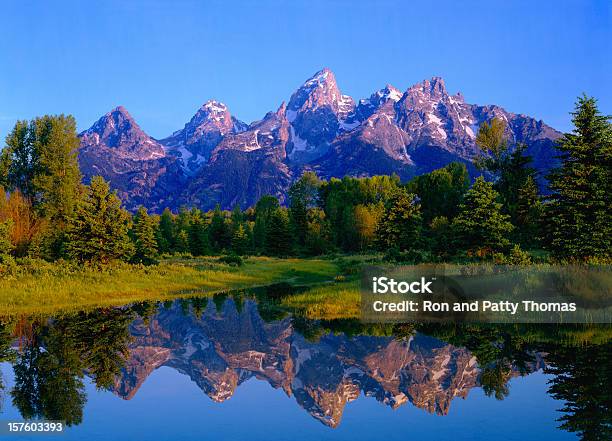 Photo libre de droit de Aube Au Parc National Du Grand Teton banque d'images et plus d'images libres de droit de Grand Teton - Grand Teton, Wyoming, Printemps