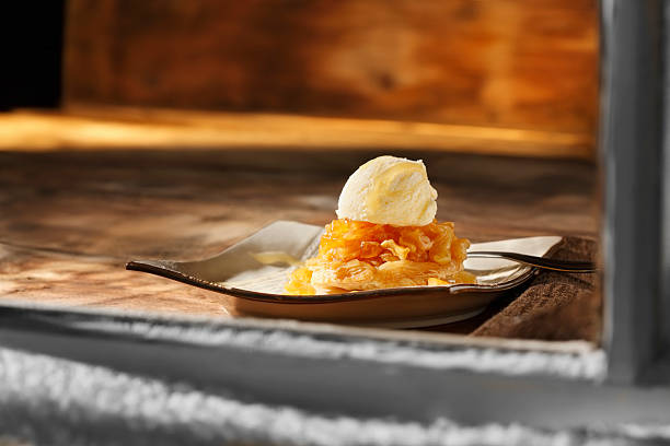 istock Apple Tart with Vanilla Ice Cream 157603617