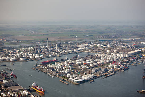 istock Aerial view of a harbor 157603807