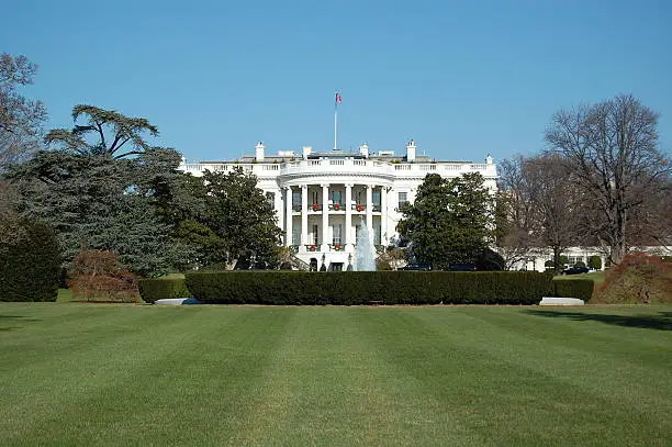 Photo of White House at Christmas