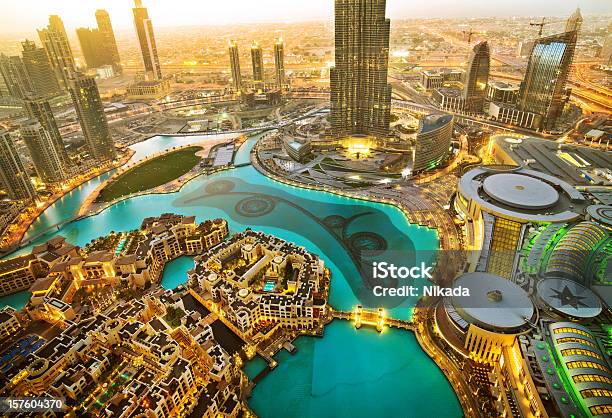 Downtown Dubai Stock Photo - Download Image Now - Dubai, Luxury, United Arab Emirates