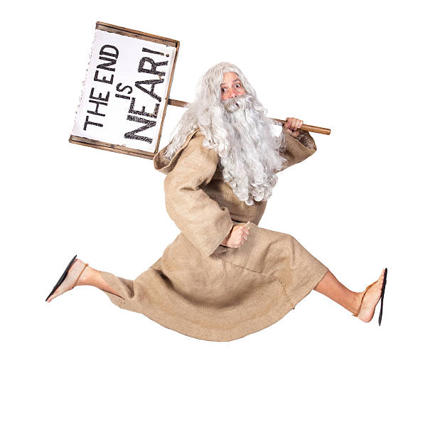 A Bible Inspired Dressed Man Holding A The End Is Near Stock Photo -  Download Image Now - iStock