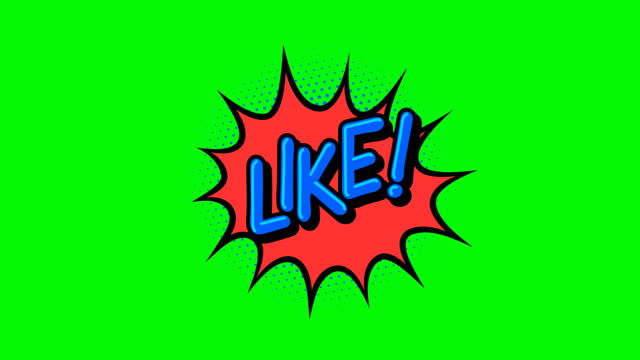 Social Media LIKE Icon Animation.