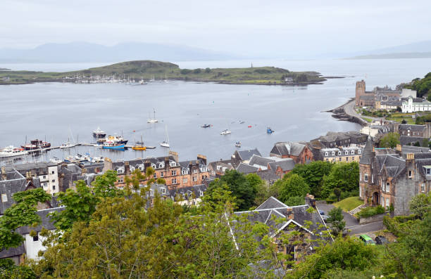 istock Panoramic view of Oban harbour, Scotland 1576054005