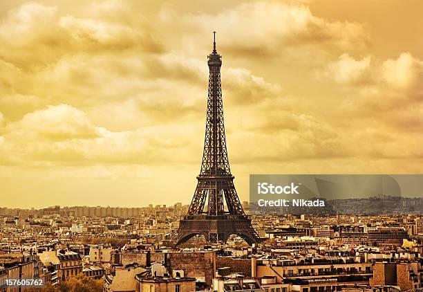 Paris France Stock Photo - Download Image Now - Paris - France, Sepia Toned, Architecture