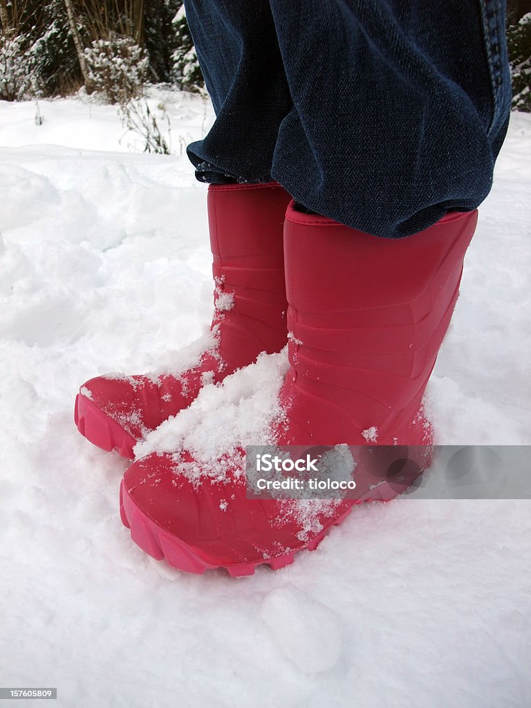 Różowy snow buty - Zbiór zdjęć royalty-free (Śniegowiec)