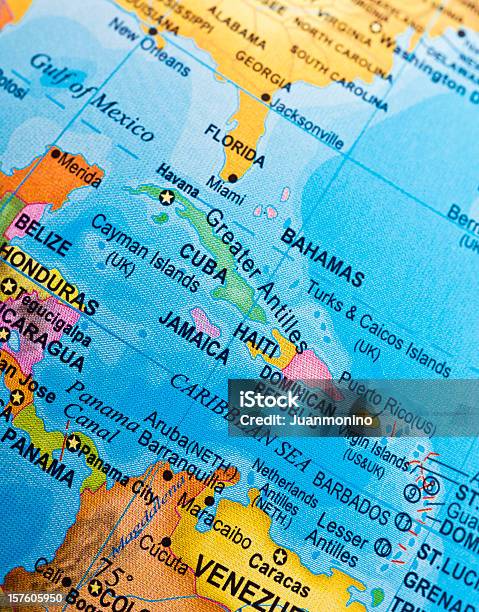 Cuba Haiti E Caribbeans - Fotografias de stock e mais imagens de Mapa - Mapa, Florida - EUA, Mar das Caraíbas