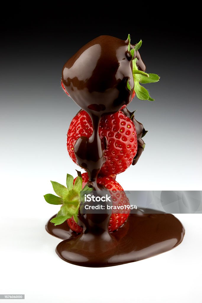 Morango e chocolate - Foto de stock de Chocolate royalty-free