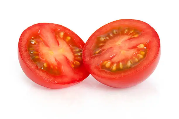 Photo of Red Tomato - cut in half (Macro XXXL)