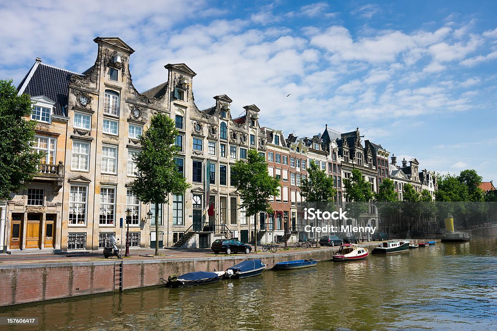 Amsterdam Gracht Canal Netherlands  Amsterdam Stock Photo