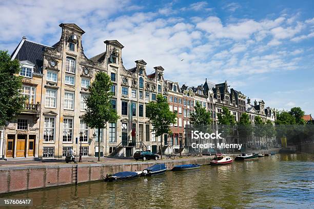 Amsterdam Gracht Canal Netherlands Stock Photo - Download Image Now - Amsterdam, Architecture, Building Exterior