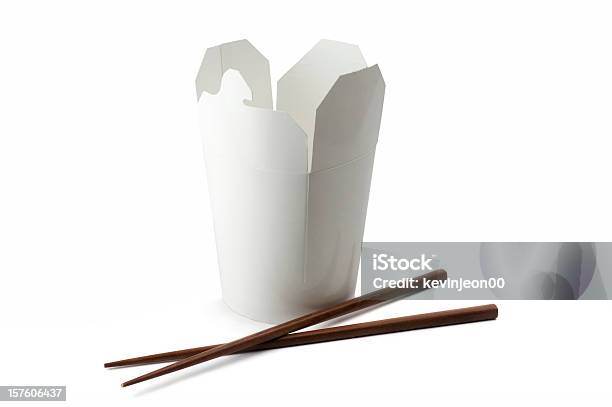 Chinese Food Container Stock Photo - Download Image Now - Packaging, Take Out Food, Chopsticks