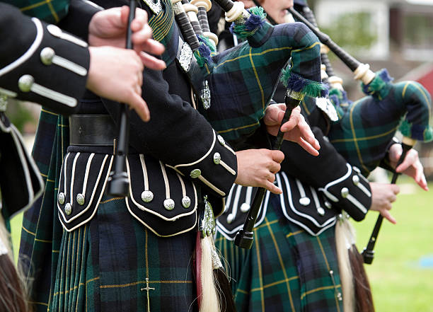 istock Pipers playing in a Marching Band, Scotland 157606504
