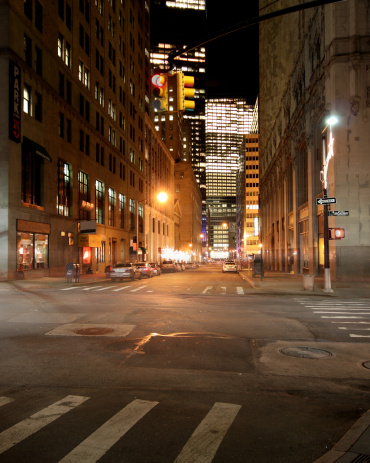 NYC street in night shot