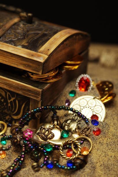 istock Buried Pirates Treasure Chest 157607049