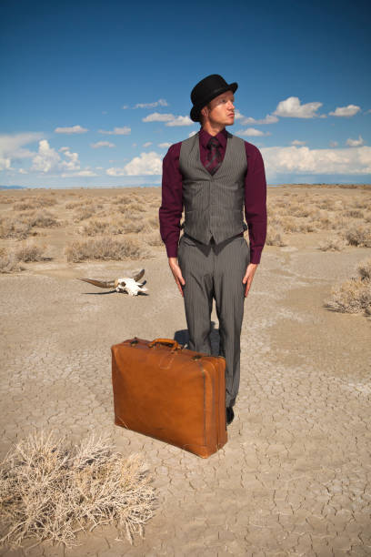 istock Traveler In The Desert 157607114