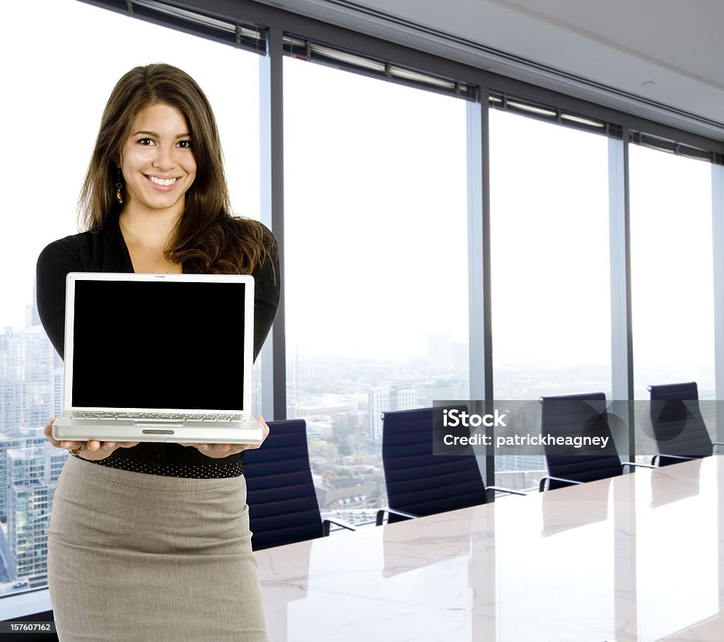 Frau mit Laptop - Lizenzfrei Bildung Stock-Foto