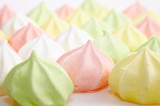 Meringues stock photo