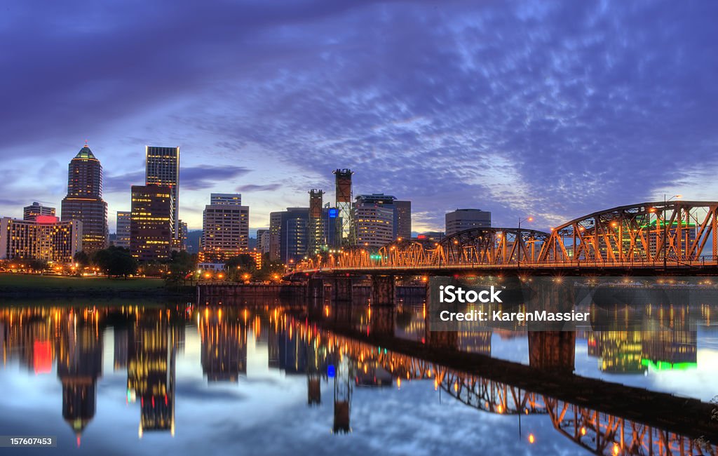 Skyline von Portland - Lizenzfrei Portland - Oregon Stock-Foto