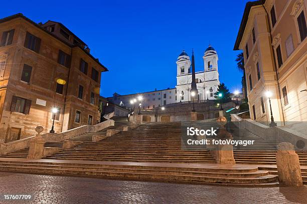 Испанская Лестница Piazza Di Spagna Рим Италия — стоковые фотографии и другие картинки Испанская площадь - Испанская площадь, Внешний вид здания, Лестница