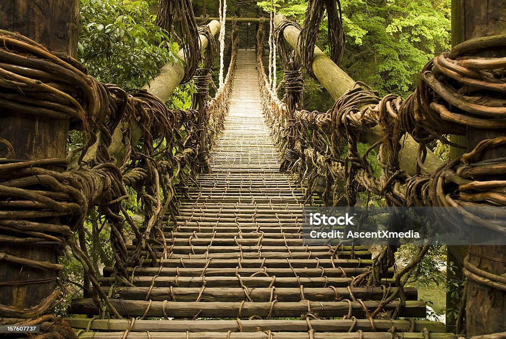 Ponte Kazurabashi Vine - Foto de stock de Vale de Iya royalty-free