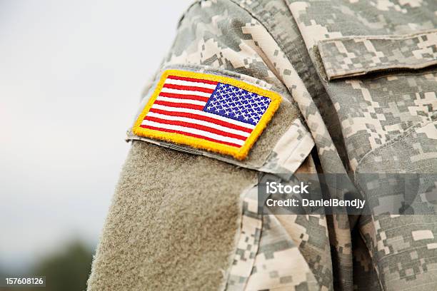 U S Army Uniforme - Fotografie stock e altre immagini di Abbigliamento mimetico - Abbigliamento mimetico, Bandiera degli Stati Uniti, Close-up