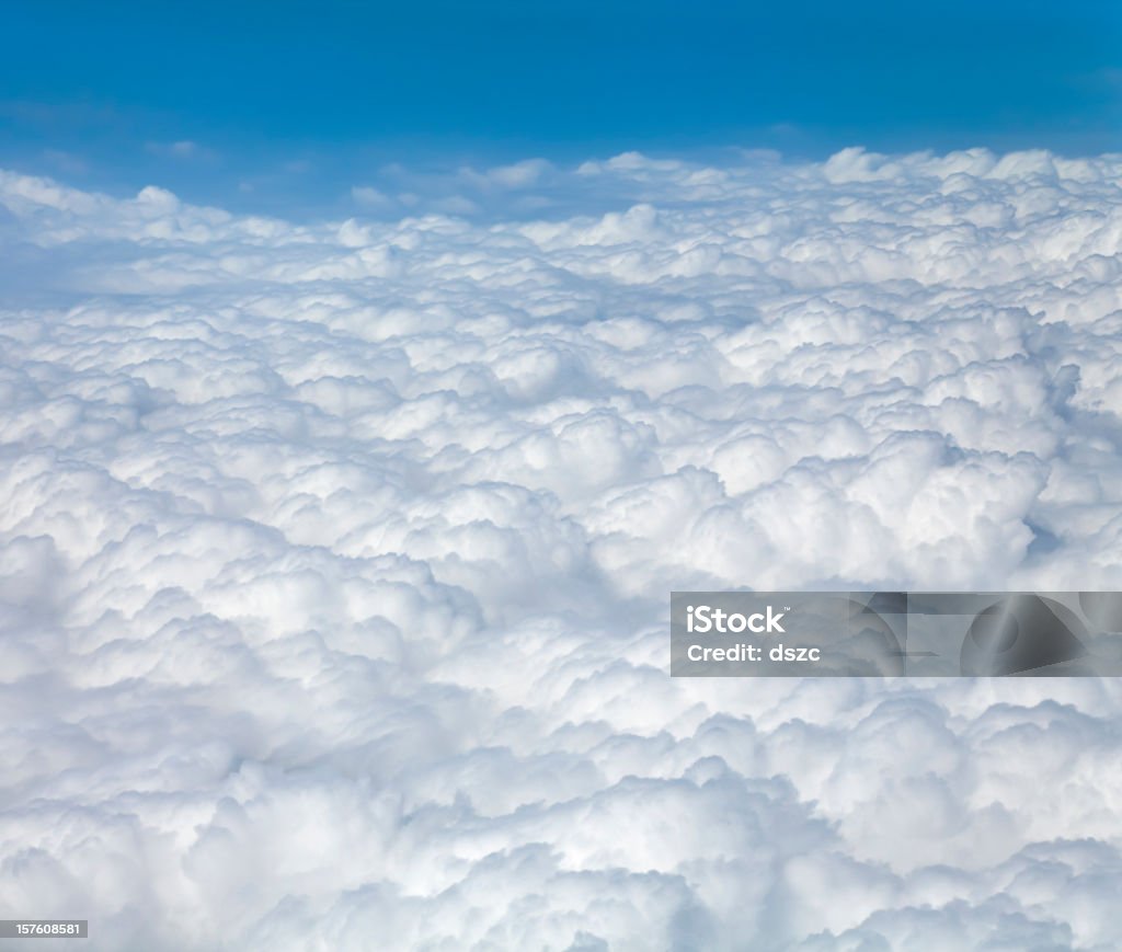 Мягкая объемная Облачный пейзаж увидеть от самолёта - Стоковые фото Без людей роялти-фри