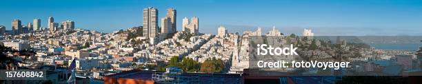 San Francisco Norte Panorama De Praia Pacific Heights - Fotografias de stock e mais imagens de Apartamento